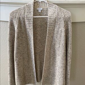 J. Jill Speckled Cream Cardigan